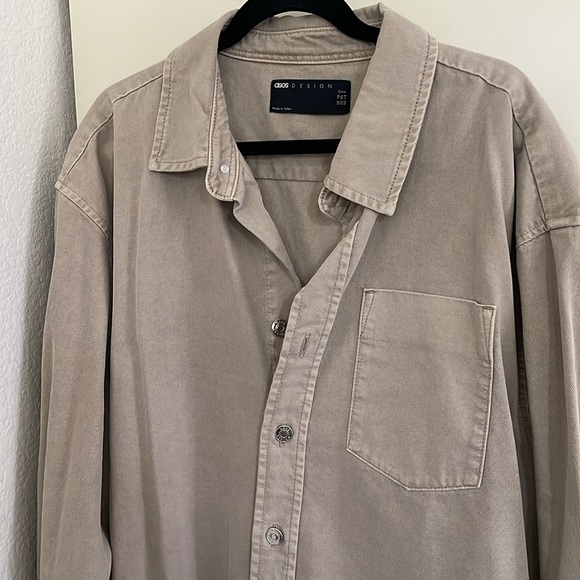 NWOT ASOS Curve Oversized Shirt Jacket - Picture 6 of 8